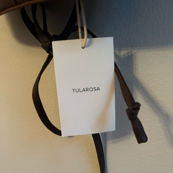 Brown leather crop top - Picture 3 of 5